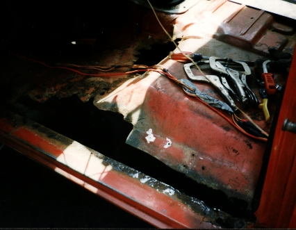 [Driver's Side Floor - Before]
