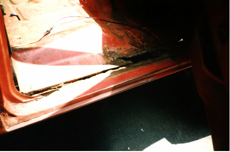 [Passenger Side Floor - Before]